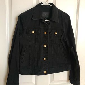 Black jean jacket